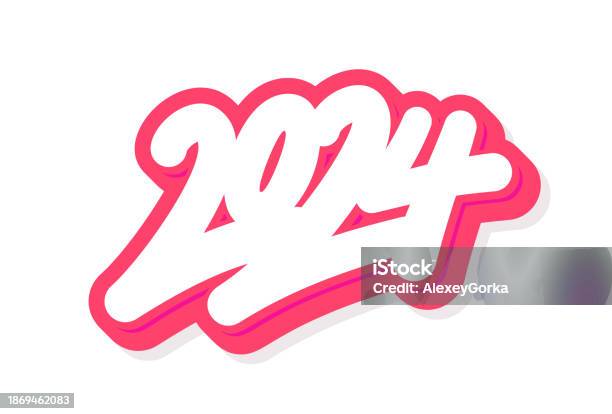Mx 2024 Lettering 2024 Vector Handwritten Lettering Stock Illustration - Download Image ...