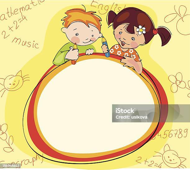 An Illustration Of School Children Stock Illustration - Download Image Now - Teacher, Arrival Departure Board, Baby - Human Age