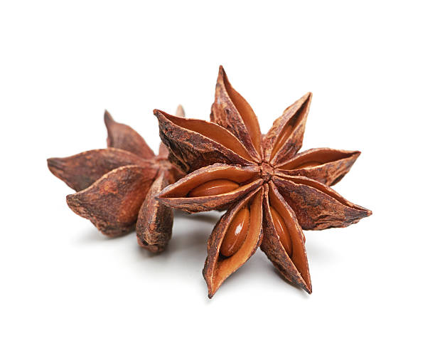 istock two whole star anise isolated on white background 186946797