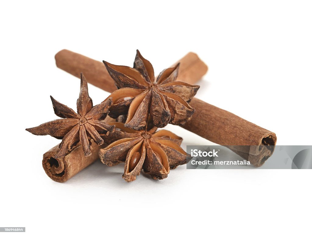anice and cinnamon Brown Stock Photo