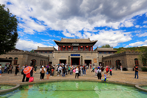 Miyun, China - September 8, 2018: Chinese traditional classical architecture, Miyun, Beijing, China
