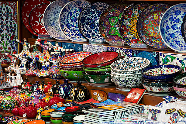 istock Touristic souveniers in The Spice Bazaar 186948818
