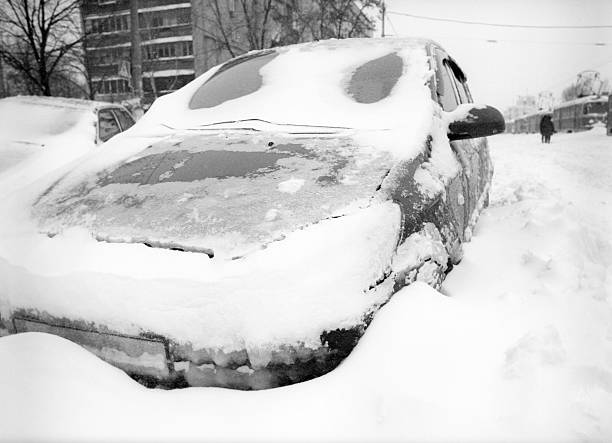 istock After snowstorm in the city. 186948853