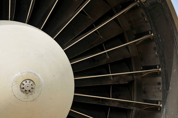 istock Aircraft Turbine Fan Blades 186949159