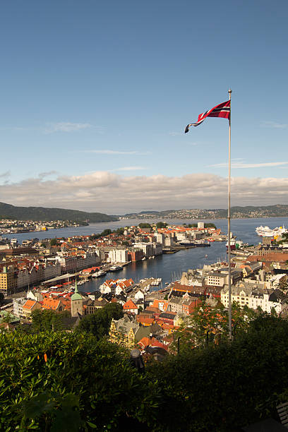 istock Bergen from the mountain 186949274