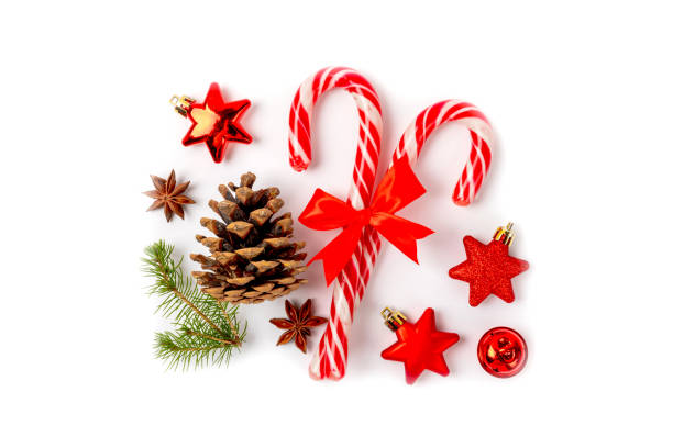 istock Candy cane isolated on white background. Christmas sweets. Christmas candy. New Year. A traditional sweet gift for the Christmas tree. Holiday concept. 1869503117