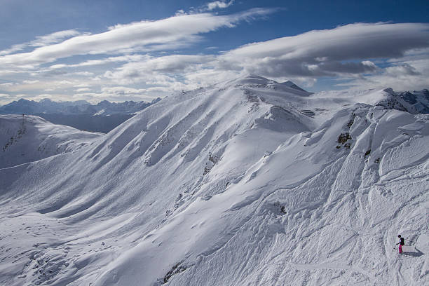 istock Wide angle backside Lake Louise Ski Area 186951554