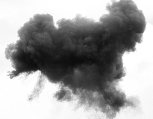istock grey and black cloud with a thick blanket of smoke 186953953