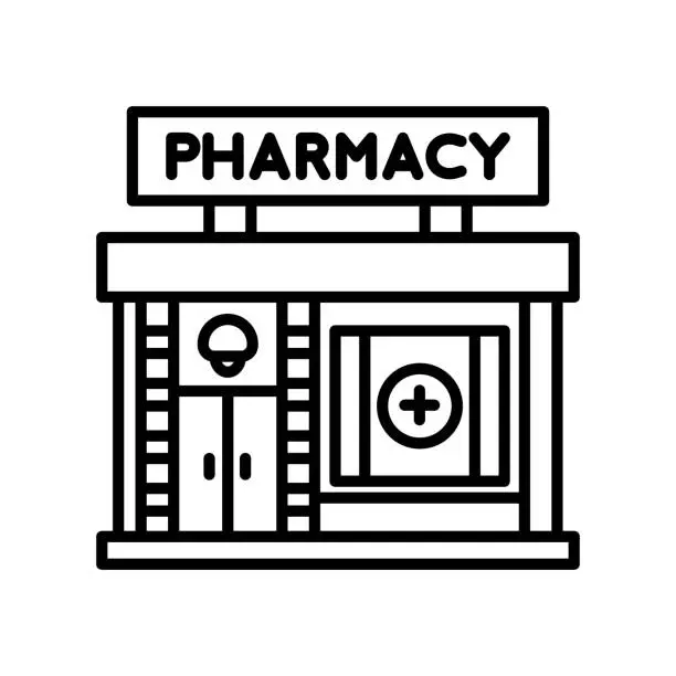 Vector illustration of Pharmacy icon in vector. Logotype