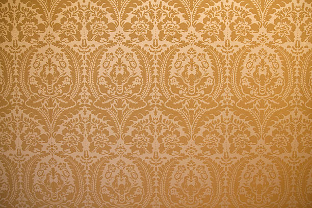 istock Damask fabric wall cover background 186955084