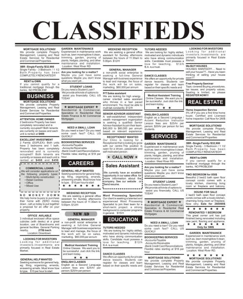 Classified Ad Fake Classified Ad, newspaper, business concept. classified ad stock pictures, royalty-free photos & images