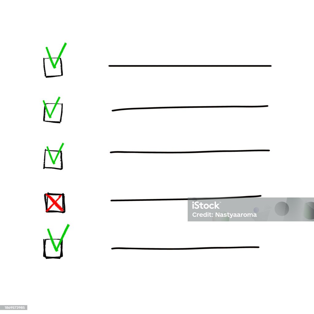 Bulleted Checklist Notebook Vector Checklist Planner Bullet Point Stock Illustration ...