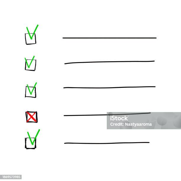 Notebook Vector Checklist Planner Bullet Point Stock Illustration ...