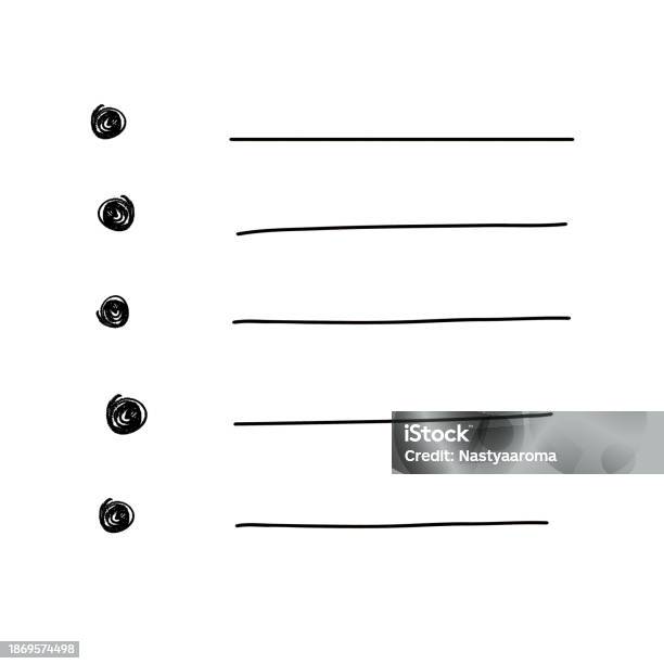 Checklist R Point Graphic Notebook Vector Checklist Planner Bullet Point Stock Illustration ...