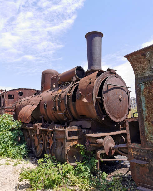 istock old rusty railway, disused line 1869576666