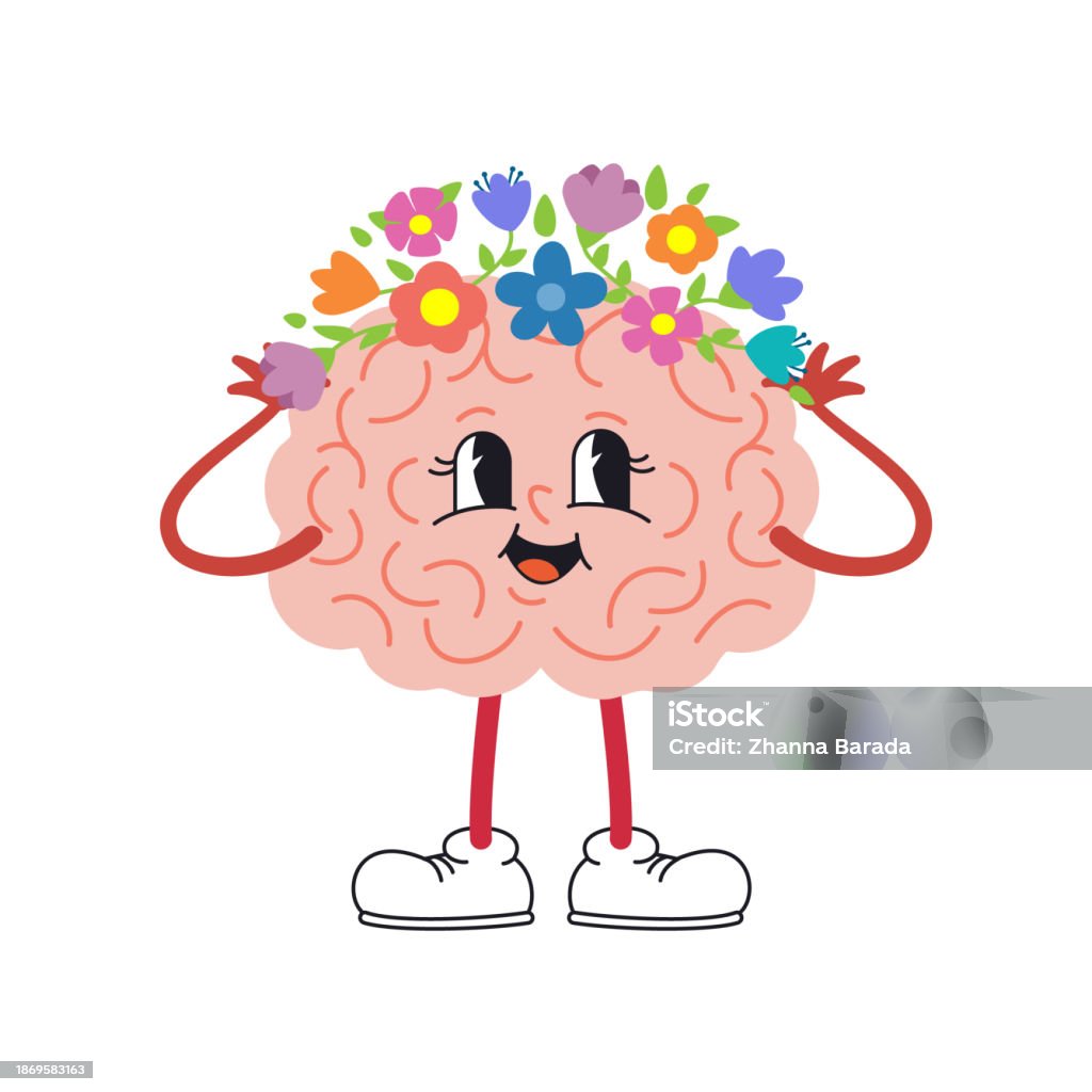Brain Character Vector Vector Illustration Of Brain Character Stock Illustration - Download ...