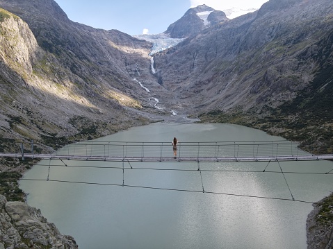 The Trift Bridge is one of the most spectacular pedestrian suspension bridges in the Alps. At 100m high and 170m long, it is poised above the region of the Trift Glacier, with spectacular views guaranteed for those with a head for heights.