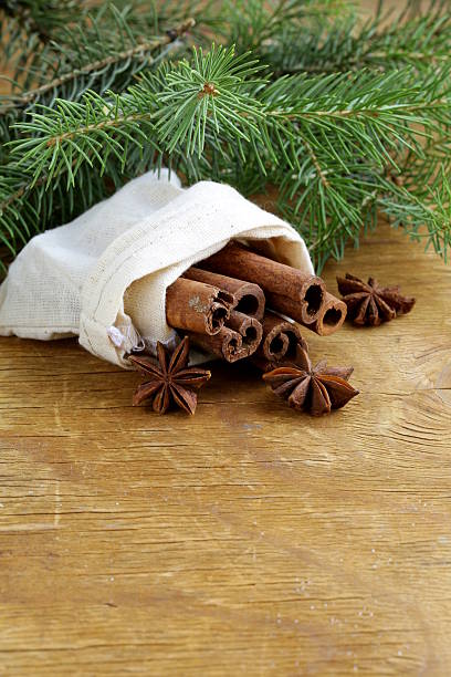 istock Christmas spices - cinnamon sticks and star anise 186960026