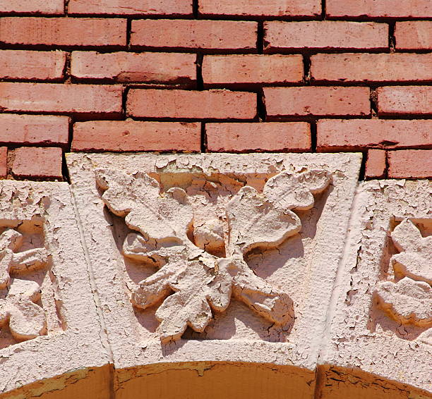 istock Oak Leaf and Acorn Plaster Pediment 186960189