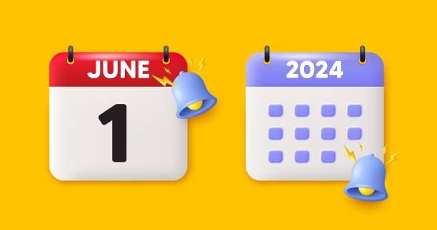 istock 1st day of the month icon. Event schedule date. Calendar date 3d icon. Vector 1869625698