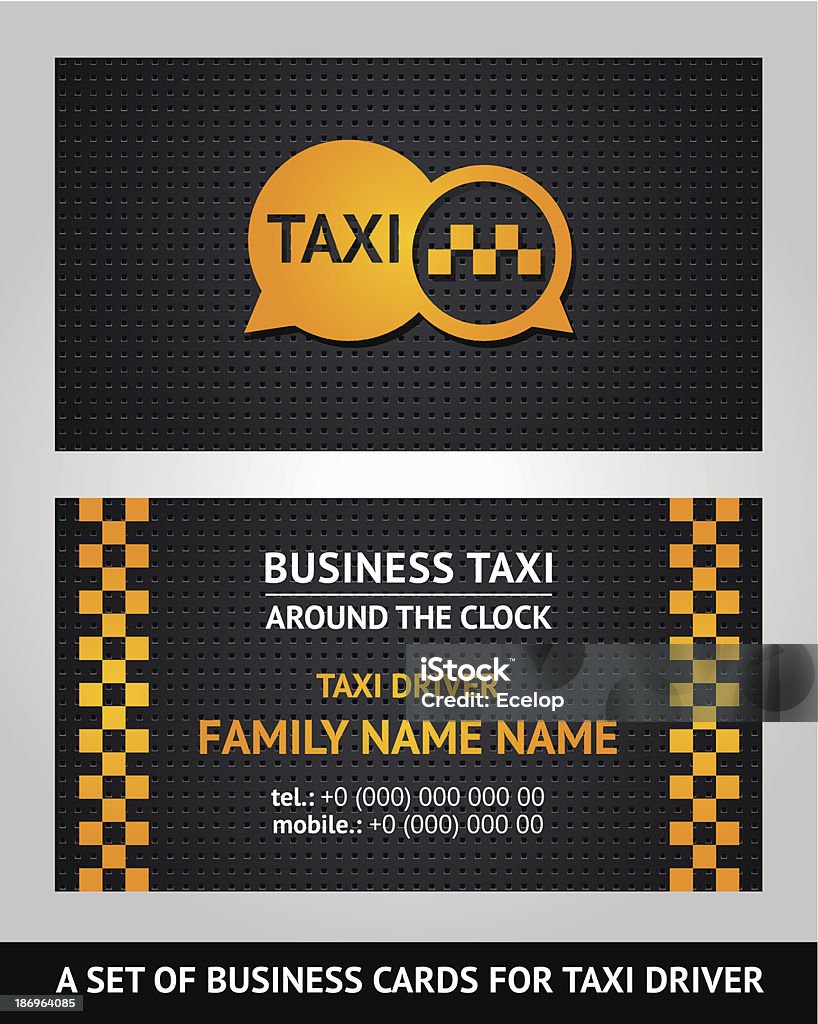 Business cards-такси - Векторная графика Автомобиль роялти-фри