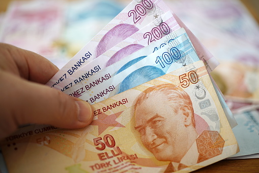 Turkish money banknot