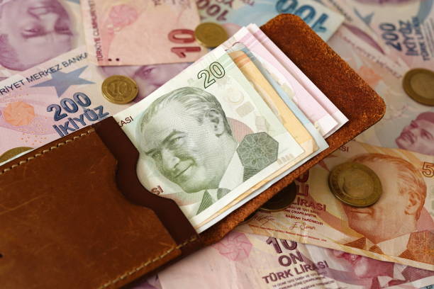 istock Turkish money banknot 1869649033