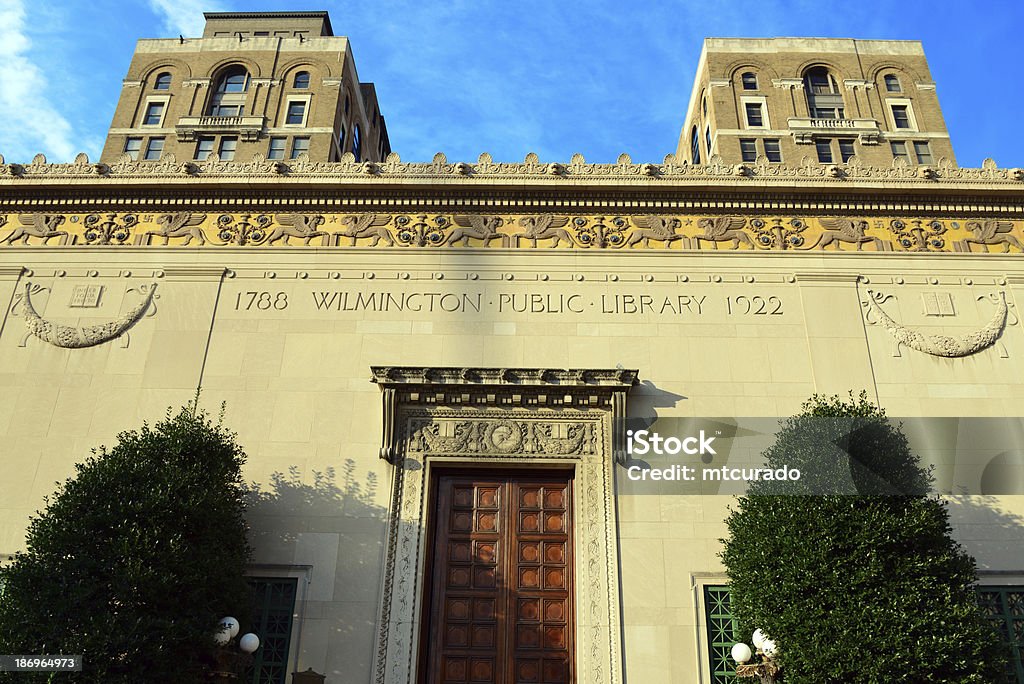 Façade de la bibliothèque publique de Wilmington - Photo de Delaware libre de droits