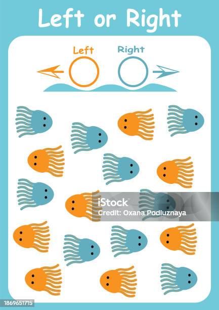 Left Direction Objects Left And Right Directions For Children Logic Game Orientation In Space ...