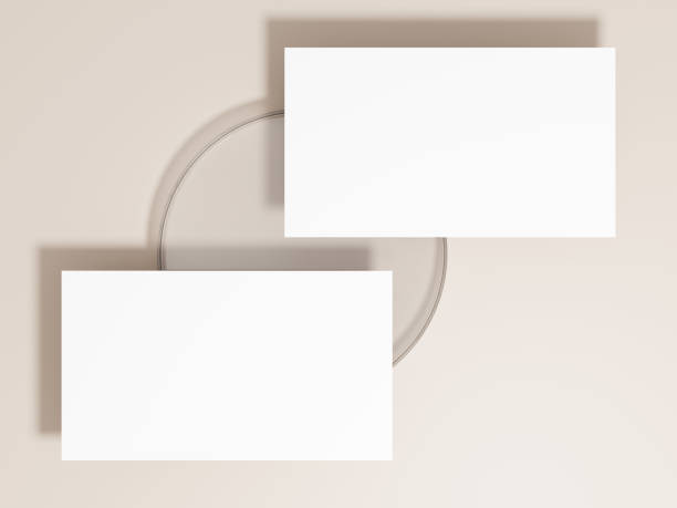 istock Blank business card paper template 1869664061