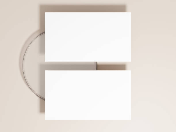istock Blank business card paper template 1869664100