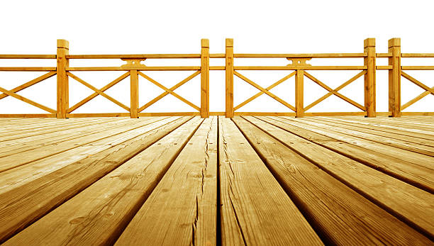 istock Wooden flooring and guardrails 186968987