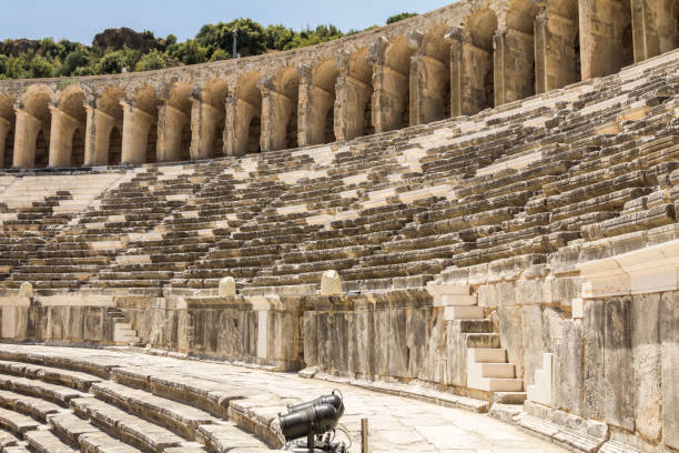 istock Antalya, Turkiye: Roman amphitheater of Aspendos 1869721107