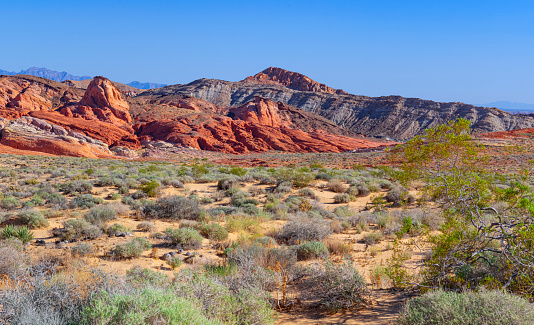 Colourful rocks in Valley of Fire, Nevada.