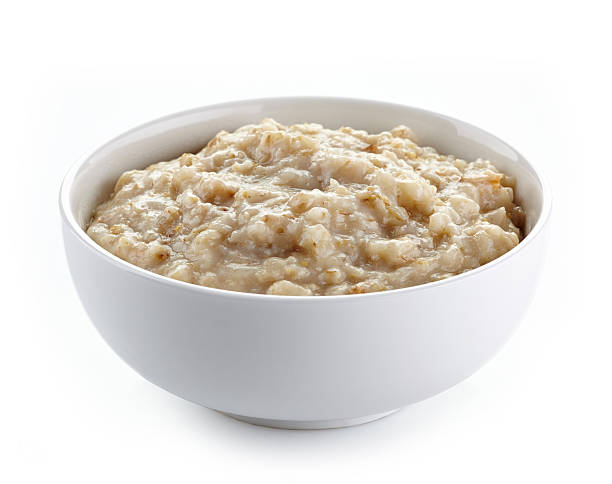 schüssel hafer haferbrei - oatmeal stock-fotos und bilder