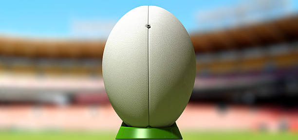 istock Rugby Ball In A Stadium Daytime 186972471