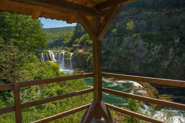 istock Viewing Platform at Strbacki Buk in Bosnia 1869727545