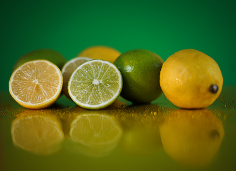 Fresh limes and lemons. Source of vitamins.