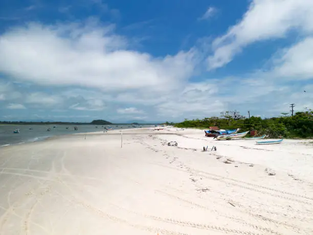 Superagui beach in the state of Paraná on the south coast of Brazil