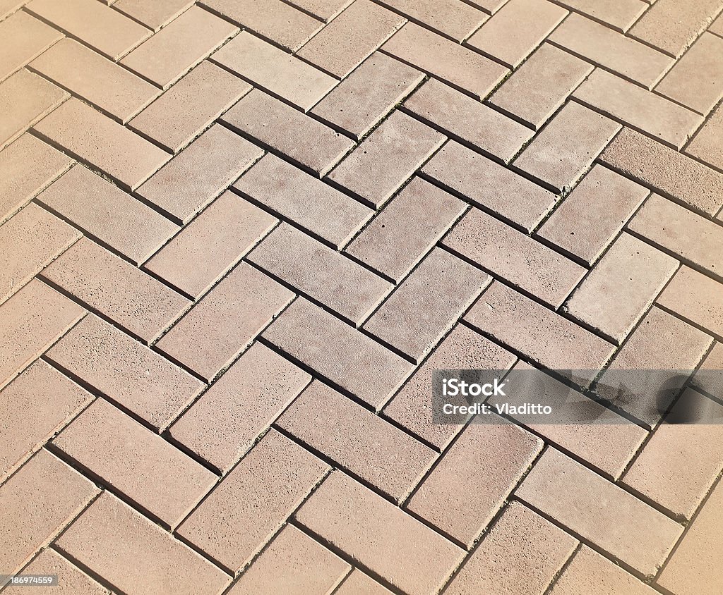 Background of textured red sidewalk Architecture Stock Photo