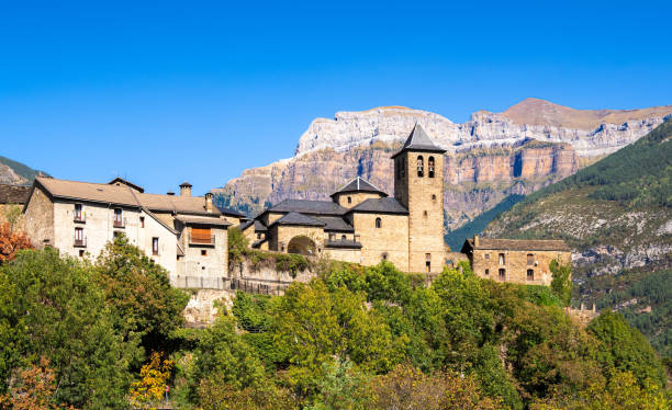 istock Monte Perdido mountain and Torla-Ordesa village, Spain 1869761964