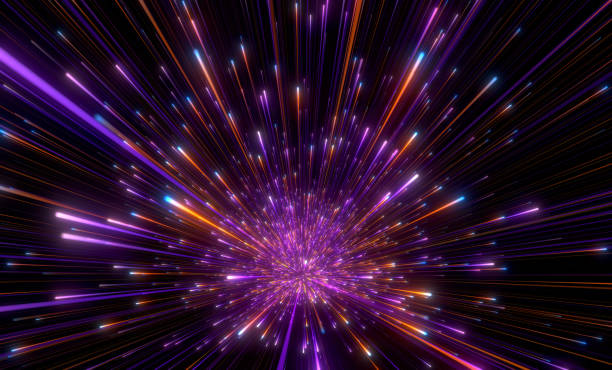 istock Speed of light in galaxy. 1869762584