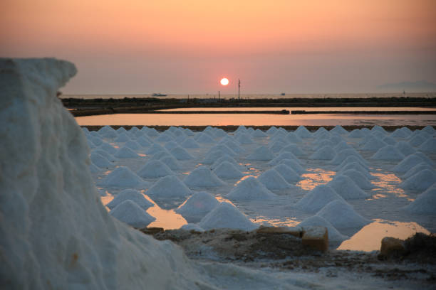 istock Saline di Marsala durante il tramonto 1869772423