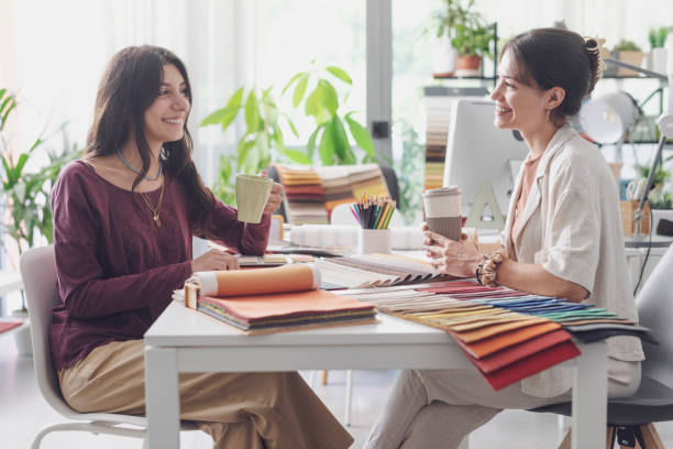 istock Designers having a coffee break together 1869788651