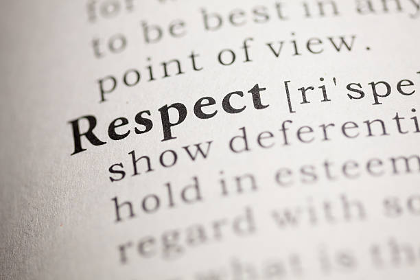 respekt - respect stock-fotos und bilder
