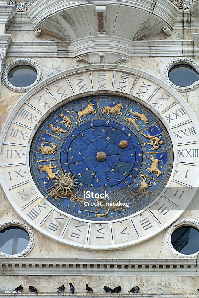 セントマークス時計ベニス - 12星座のロイヤリティフリーストックフォト