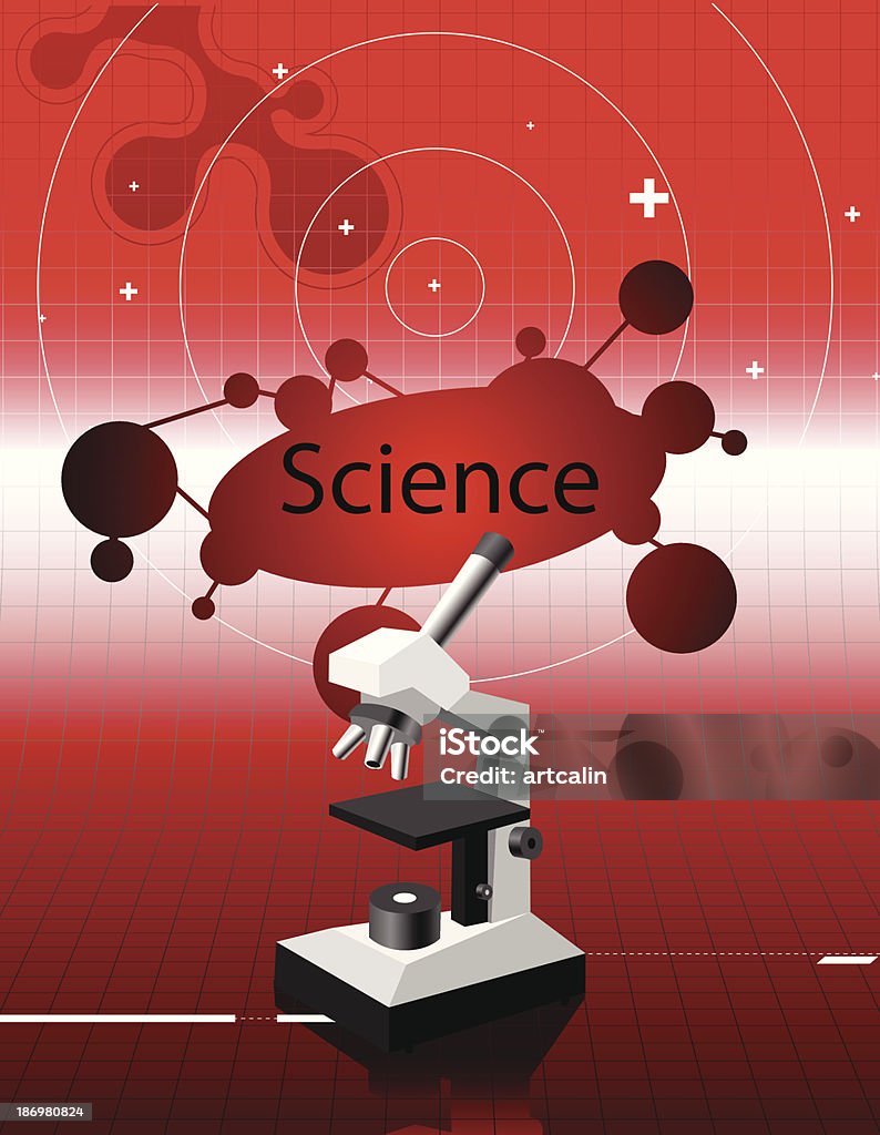 Science Background Design Microscope Science Microscope Stock Illustration - Download Image Now - Abstract ...