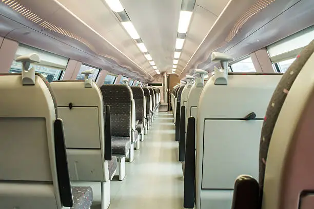 during a ride on the double-decker train , there was no people present