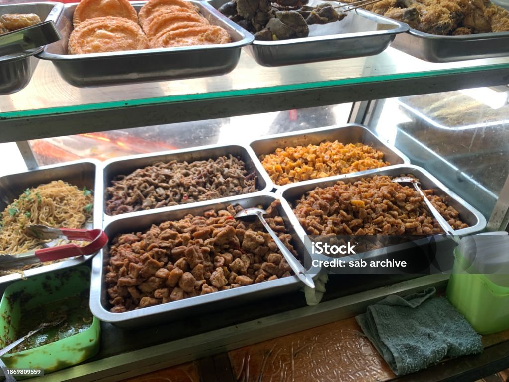 Traditional Indonesian Street Food Nasi Rames Stock Photo - Download