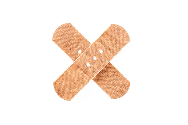 istock Adhesive Bandage as Cross Sign 186981722